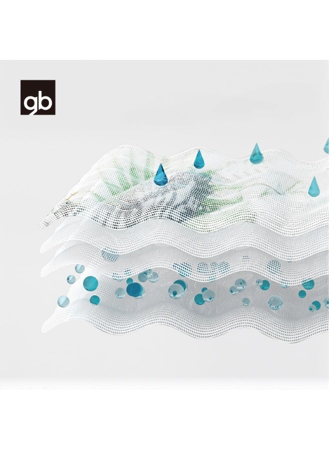 جي بي بطانية لفّ الأطفال من الموسلين من جود بيبي، 4 طبقات، 43 بوصة × 43 بوصة، عبوة من قطعتين، بطانية استقبال للأولاد والبنات، 110 × 110 سم، قابلة للتهوية، لفافة لفّ للأطفال حديثي الولادة، منشفة حمام ناعمة - Image 2